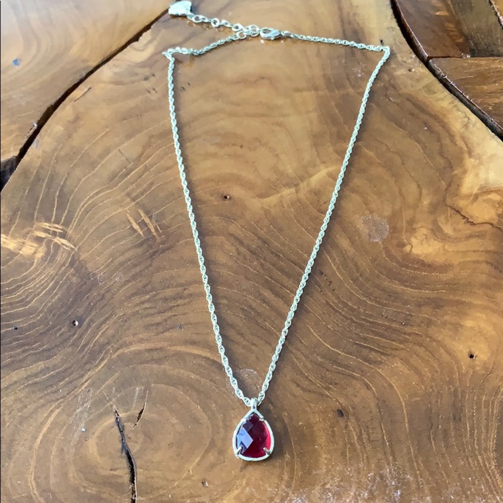 Kendra Scott red pendant necklace